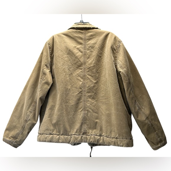 American Eagle Outfitters Flannel Lined Military Utility Cargo Jacket Size XL - Picture 2 of 15